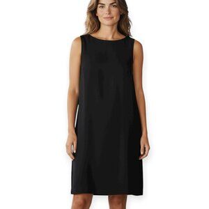 St.John Basics Black Knit Sheath Dress Women’s Size 6 Sleeveless Classic Santana